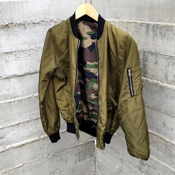 Reversible Camo Bomber Jacket - Picture 2 of 2